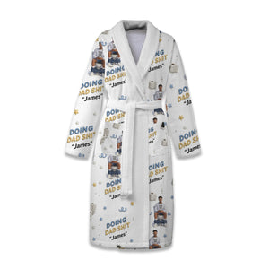 Doing Dad Sh*t - Personalized Father Pajama Kimono Robe