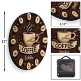 It's Coffee Time - Personalized Coffee Wall Clock