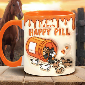 My Happy Pill - Personalized Horse Accent Mug