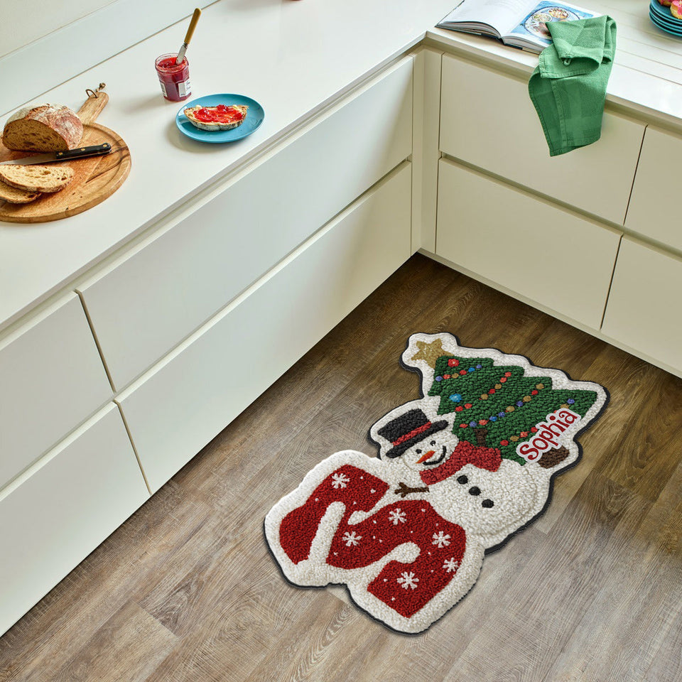 Holiday Gifts For Your Loved Ones - Personalized Family Non-Slip Tufted Rug