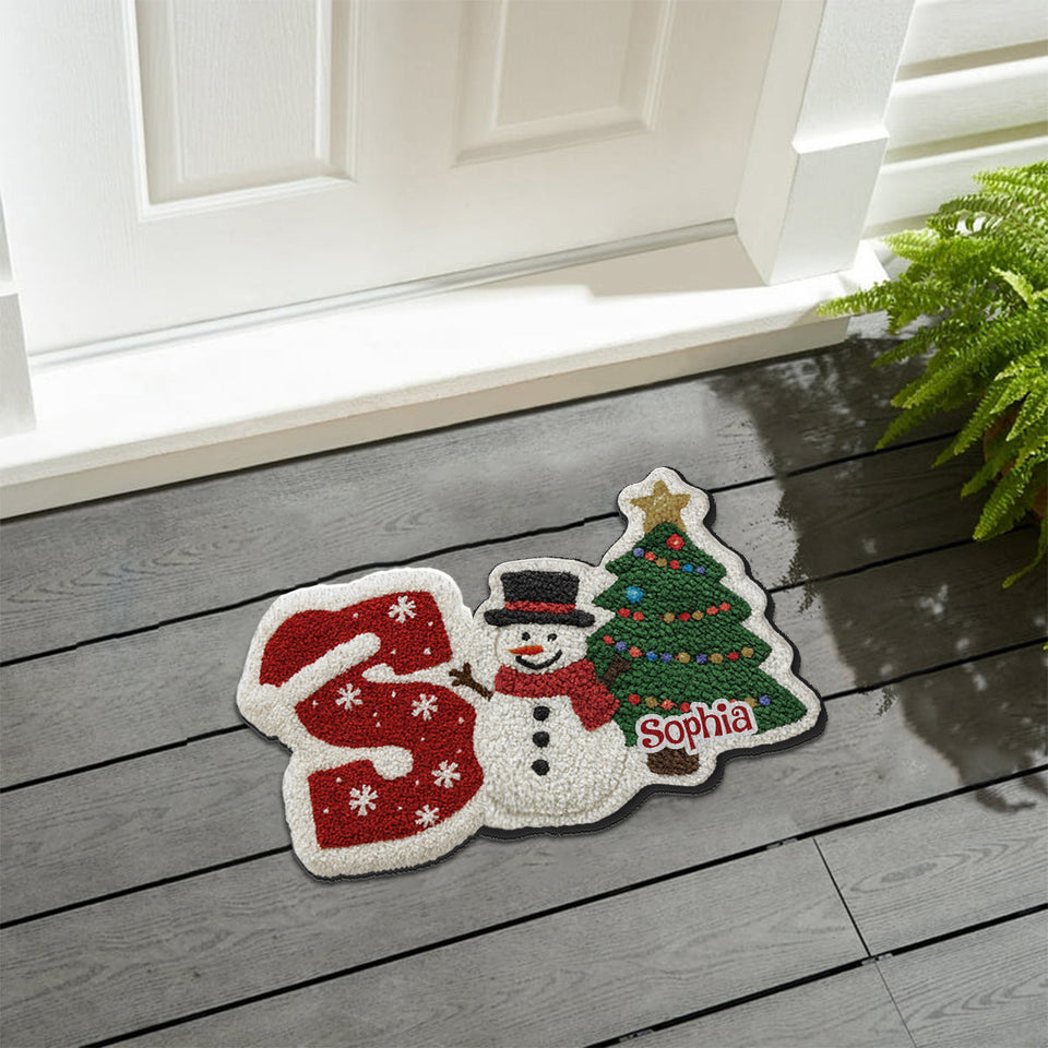 Holiday Gifts For Your Loved Ones - Personalized Family Non-Slip Tufted Rug