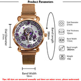 Beautiful Skull And Roses - Personalized Skull Women Hand Watch