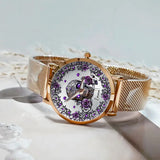 Beautiful Skull And Roses - Personalized Skull Women Hand Watch