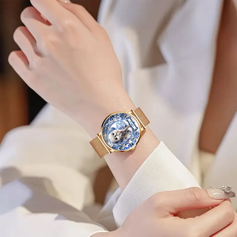 Dog Mom - Personalized Dog Women Hand Watch