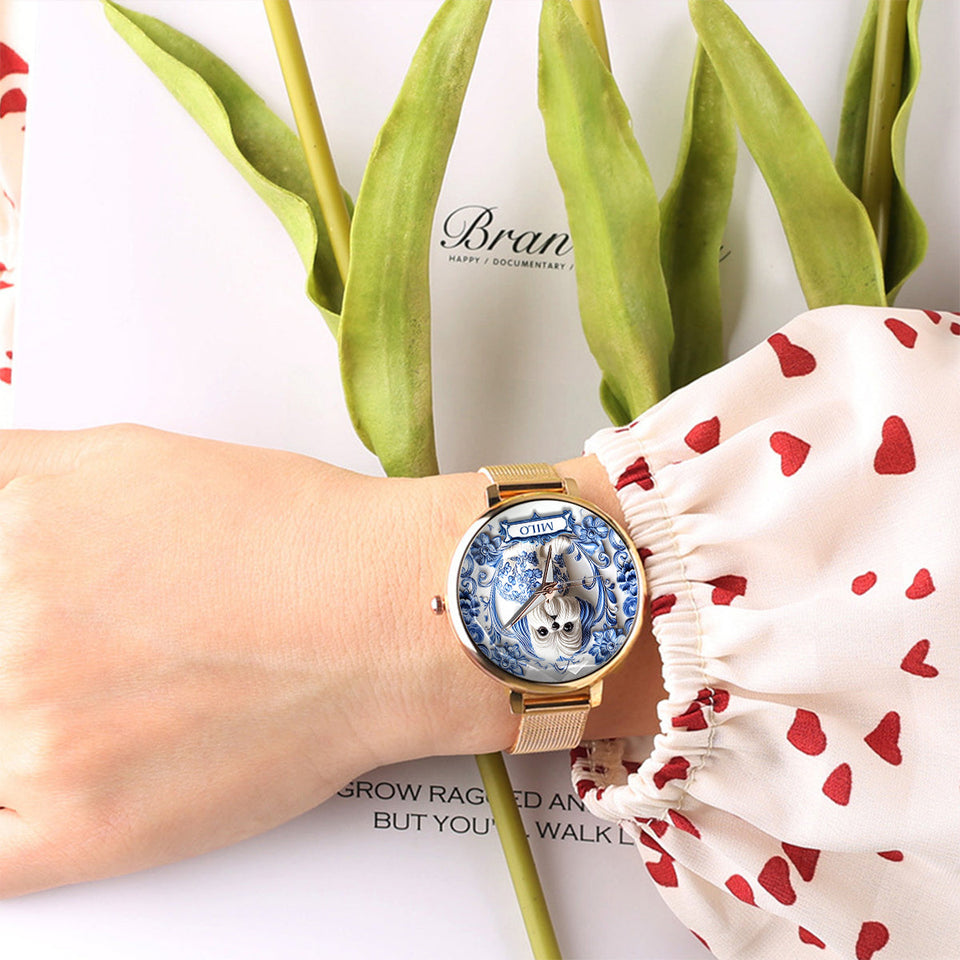 Dog Mom - Personalized Dog Women Hand Watch