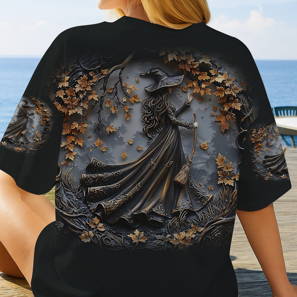 Black Witch - Personalized Witch All Over Shirt