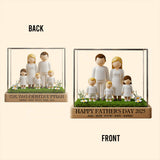 Happy Father's Day 2025 - Personalized Family Custom Shaped Acrylic Plaque