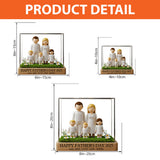 Happy Father's Day 2025 - Personalized Family Custom Shaped Acrylic Plaque