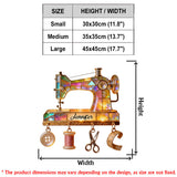 Colorful Sewing Machine - Personalized Sewing LED Light Acrylic Sign
