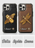 Love Garden, Beautiful Dragonfly, Butterfly, Bee, Hummingbird,... - Personalized Gardening Wallet Phone Case