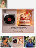 Having Me As Your Girlfriend Is Enough Of A Gift - Personalized Spicy Couple Custom Shape Music Magnet