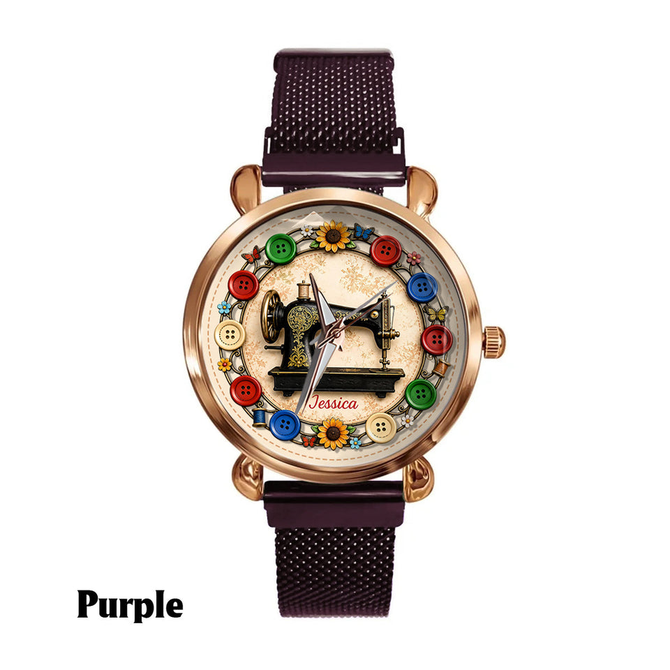 Love Sewing - Personalized Sewing Women Hand Watch