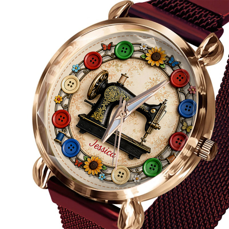 Love Sewing - Personalized Sewing Women Hand Watch