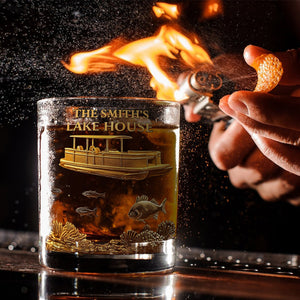 Our Lake House - Personalized Patriot Whiskey Glass
