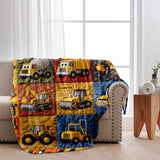 Construction Machines - Personalized Kid Blanket