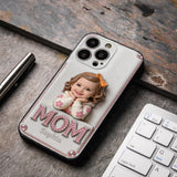 Mother's Day Gift, Custom From Any Photo - Personalized Mother 3D Embossed Leather Phone Case