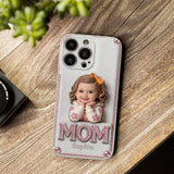 Mother's Day Gift, Custom From Any Photo - Personalized Mother 3D Embossed Leather Phone Case