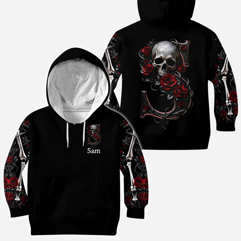 Rose & Skull - Personalized Skull All Over Shirt