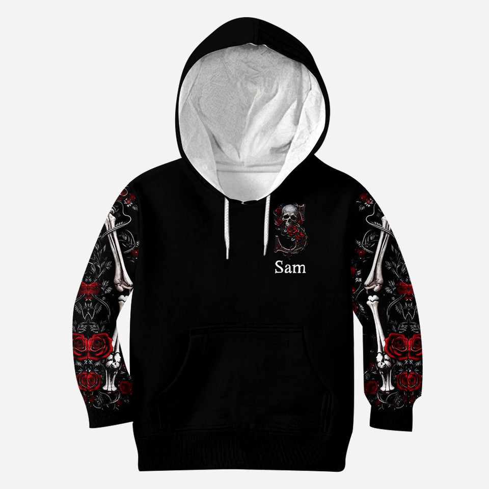 Rose & Skull - Personalized Skull All Over Shirt