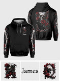 Rose & Skull - Personalized Skull All Over Shirt