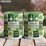 Happy St. Patrick's Day - Personalized Irish Accent Mug & Coaster