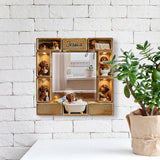 Cute Wiener Dog - Personalized Dachshund Wall Hanging Mirror