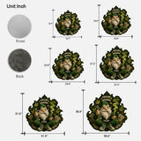 Smoking Gnome, It's 420 Somewhere - Personalized Weed Shaped Doormat/ Rug