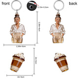 Custom Any Photo - Personalized Coffee Premium Keychain With Charms