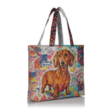 Funky Pet Art - Personalized Dog Cat Quilted Tote Bag