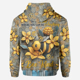 In A World Where You Can Be Anything Bee Kind - Personalized Hippie All Over Shirt