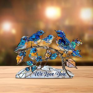 We Love Mom, Grandma - Personalized Mother Custom Shaped Acrylic Plaque