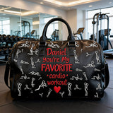 Favorite Cardio Workout - Personalized Spicy Couple Duffle Bag