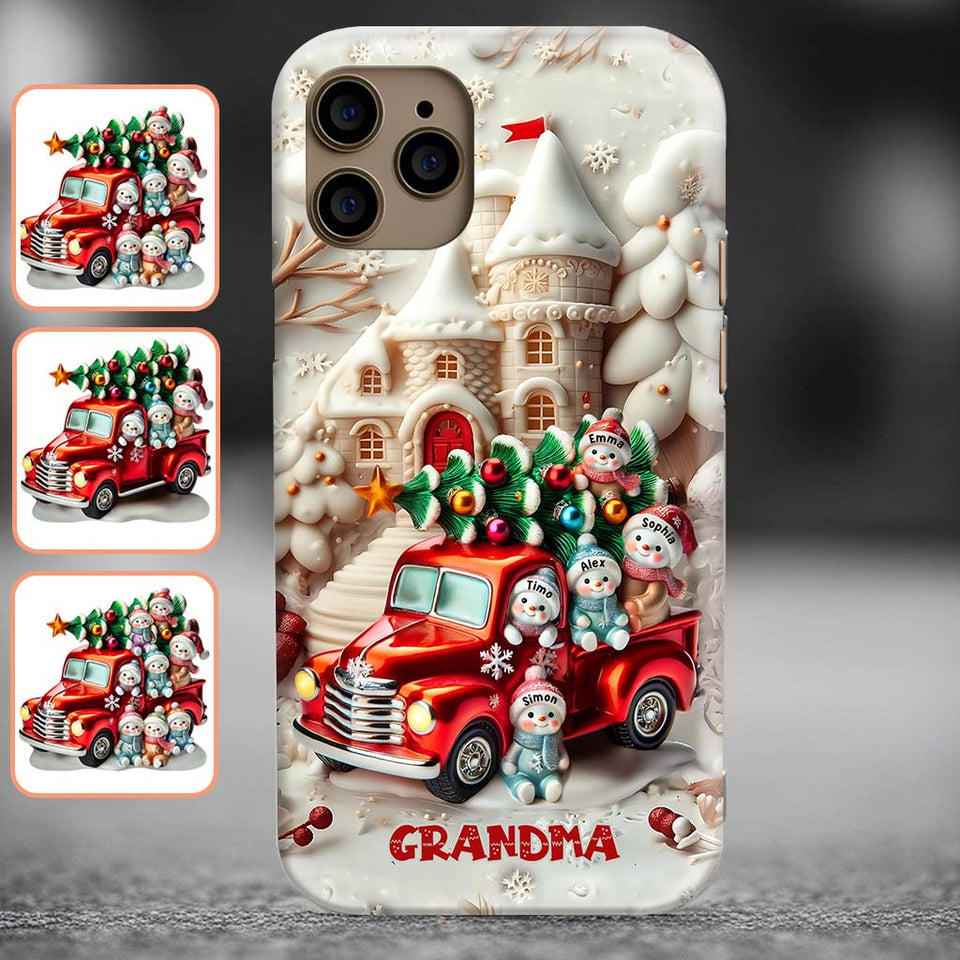Nana's Little Cuties - Personalized Grandma Full Print Phone Case