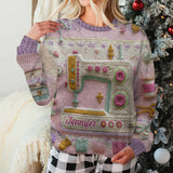 Sewing Is My Love - Personalized Sewing Ugly Sweater