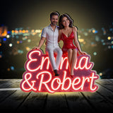 Custom Any Photo - Personalized Couple Acrylic LED Night Light