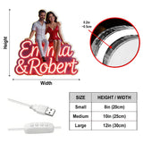 Custom Any Photo - Personalized Couple Acrylic LED Night Light