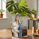 Virgin Mary's Grace - Personalized Christian Acrylic Flower Vase