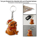 Gingerbread Pet Christmas - Personalized Dog Ornament