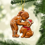 Gingerbread Pet Christmas - Personalized Dog Ornament