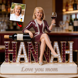 Wine Lover Gift - Personalized Wine Custom Shaped Acrylic Plaque