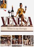 Wine Lover Gift - Personalized Wine Custom Shaped Acrylic Plaque