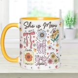 She Is Mom - Personalized Mother Accent Mug