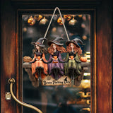 Bloom Parking - Personalized Witch Custom Shaped Wood Sign
