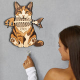 Funny Pet Keyrack - Personalized Cat Custom Shaped Hanging Rack