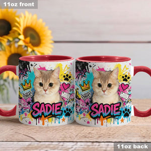 Custom Any Pet Photo - Personalized Dog Accent Mug