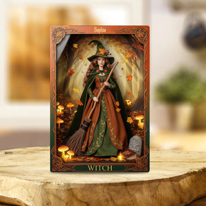 Magical Witch - Personalized Witch Custom Shaped Acrylic Plaque