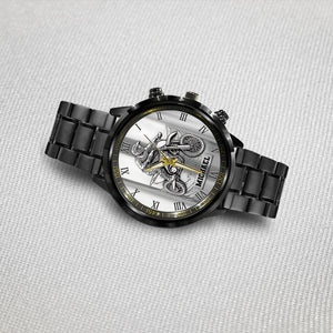 Metalic Dirt Bike/ Motocross - Personalized Dirt Bike Hand Watch