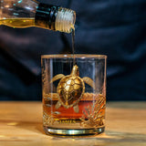 Sea Lovers Gift, Turtle, Dolphin, Mermiad, Hippocampus - Personalized Sea Lover Whiskey Glass