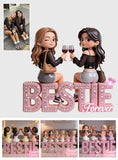 Bestie Forever - Personalized Bestie Custom Shaped Acrylic Plaque