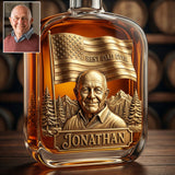 Unique Gift For Father's Day - Personalized Father Wine Bottle